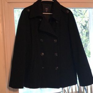 Gap black pea coat. Size XL